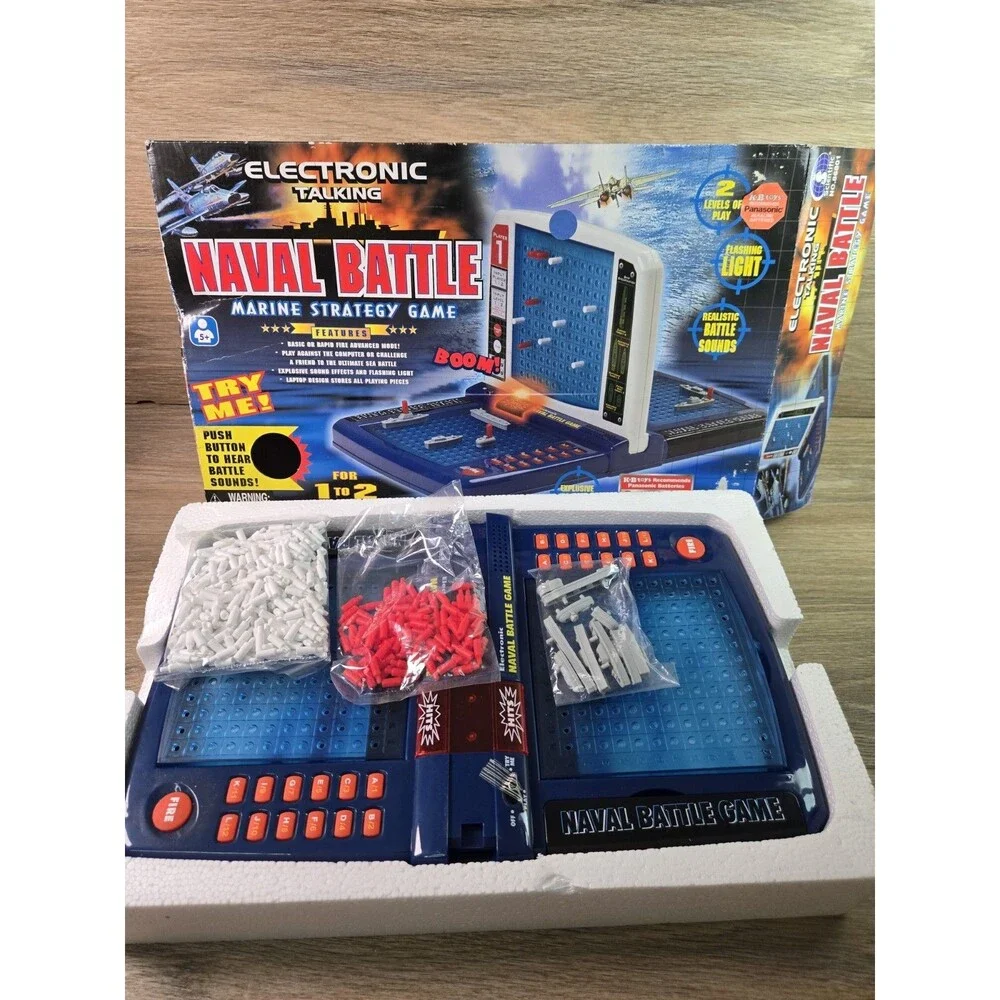 Scientific Games -- Electronic Talking Naval Battle - Strategy Game. NEW - 2002
